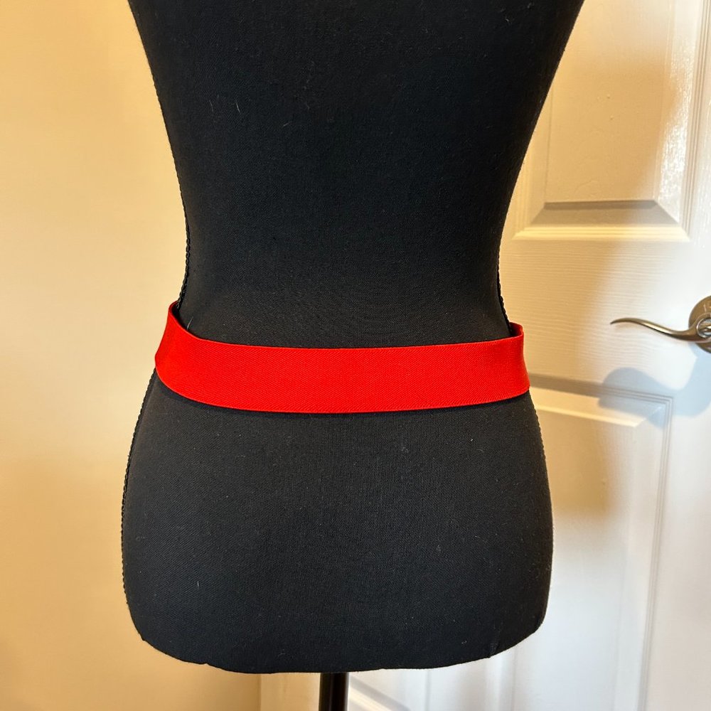 Gold Leaf Red Belt - Vintage 1980's - Picture 5 of 10